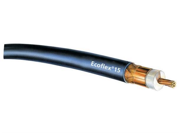 Ecoflex 15 Plus - Metervare Coax, 0.22dB/m@5GHz, fmax 8GHz